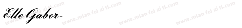 Elle Gabor字体转换